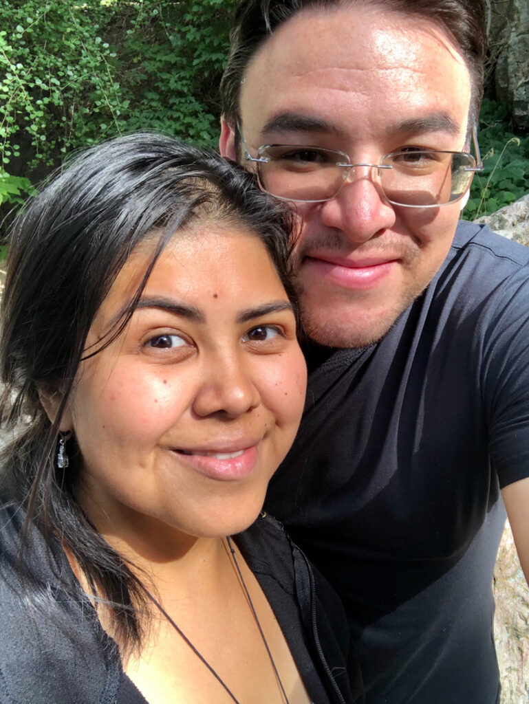 Connie and Jonas Romero, co-founders of Creating Greatness, together outdoors